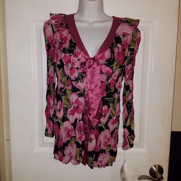 SUNNY LEIGH Tops - Sunny Leigh Long SLeeve Crinkle Blouse Button Down SUNNY LEIGH Tops - Sunny Leigh Long SLeeve Crinkle Blouse Button Down